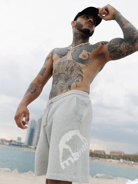 Шорти MANTO shorts LOGO Heather Grey L - Фото 5 Шорти MANTO shorts LOGO Heather Grey L - изображение 5