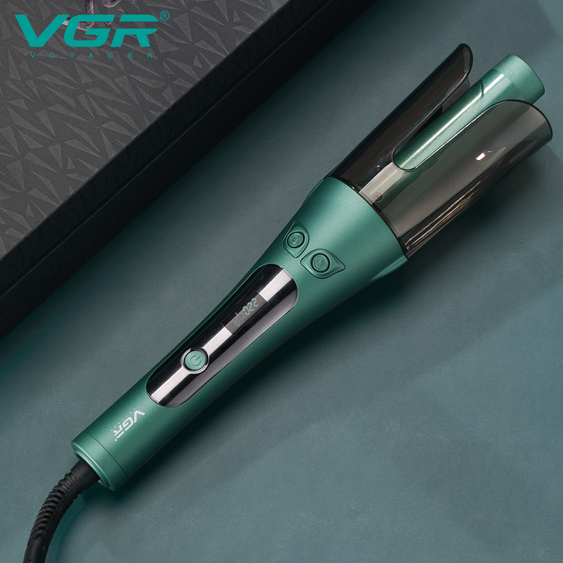Стайлер-плойка для автоматичної завивки волосся VGR V-583 LCD display/Green (00000009031) - зображення 9