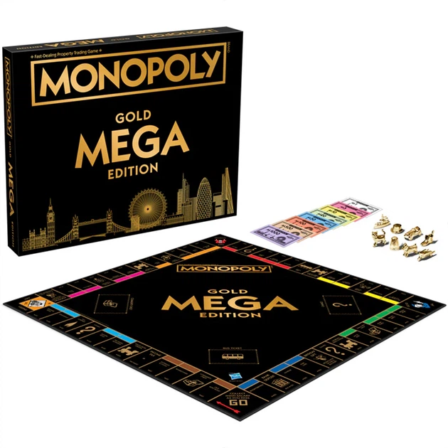 Настольная игра Winning Moves Monopoly Mega Gold (английский