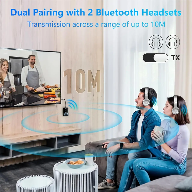 Передатчик: Bluetooth Sonru-приемник с 3,5-мм разъемом Черный - изображение 4