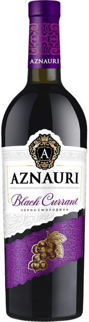 Напій винний Aznauri Black Currant червоний напівсолодкий 0.75 л
