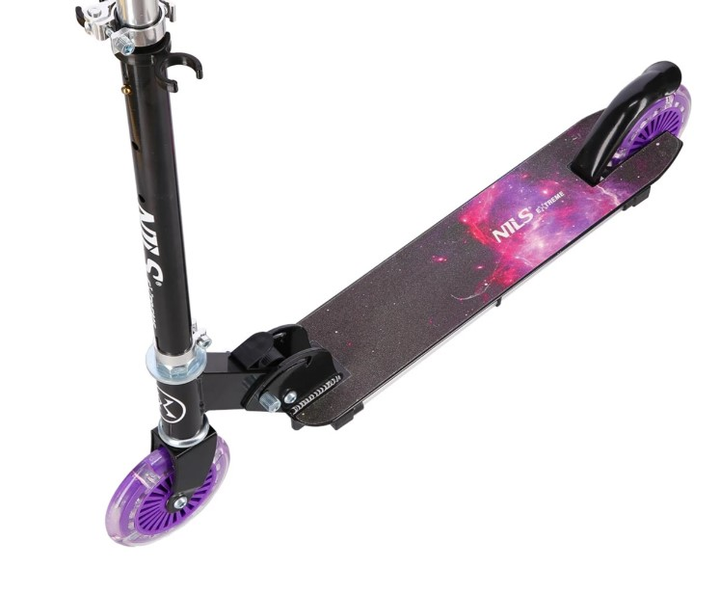 Самокат дитячий Nils Extreme HD025 LED Фіолетовий (5907695542004) - зображення 4