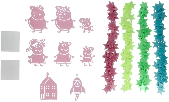 Naklejki dekoracyjne Paladone Peppa Pig in the dark (5056577742862) - obraz 3
