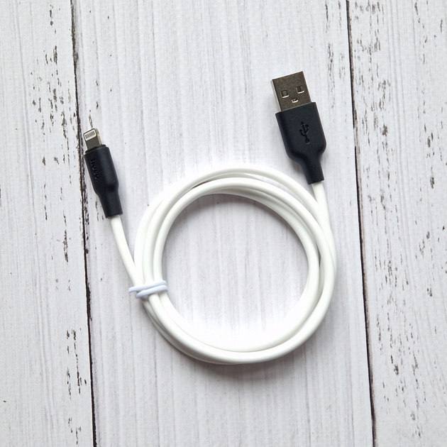Кабель USB - Lightning HOCO X21 1м White - Фото 2 Кабель USB - Lightning HOCO X21 1м White - изображение 2