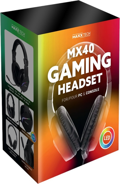 Słuchawki Maxx Tech MX40 LED Multiplatform Gaming Headset (5055957705855) - obraz 6