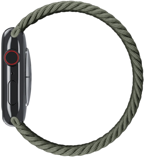 Pasek Apple Braided Solo Loop do Apple Watch 45mm Size 4 Olive (APL_MR123) - obraz 3