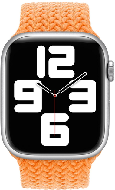 Pasek Apple Braided Solo Loop do Apple Watch 41mm Size 9 Bright Orange (MQXX3) - obraz 3