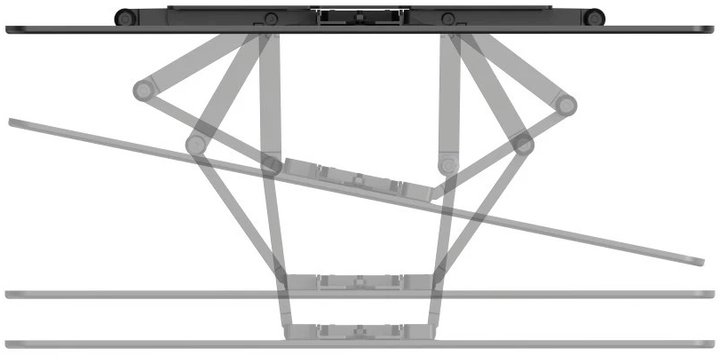 Кронштейн для телевізора Hama LCD/LED VESA 600x400 Fullmotion Scissor Arms 90" (4047443509932) - зображення 3