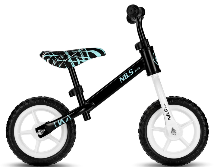 Rowerek biegowy Nils Fun RB134 10" Czarny (5907695575460) - obraz 3