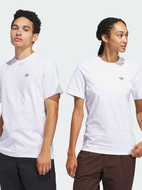 Акція на Футболка бавовняна довга чоловіча Adidas JD2796 2XL White від Rozetka