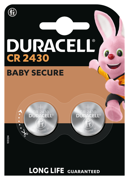 Спеціальна літієва батарейка типу «таблетка» Duracell 2430 3V, (CR2430), 2 шт. в упаковці (7091711) - Фото 2 Спеціальна літієва батарейка типу «таблетка» Duracell 2430 3V, (CR2430), 2 шт. в упаковці (7091711) - изображение 2