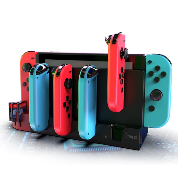 Зарядная станция для Nintendo Switch iPega SW071 (USB, индикатор, 4 слота) - изображение 4