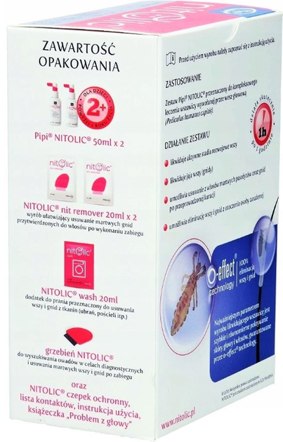Zestaw przeciw wszy ICB Pharma Pipi Nitolic 100 ml (5904215273257) - obraz 4