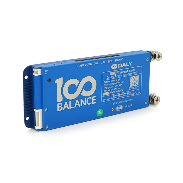 Bms контроллер lifepo4 аккумуляторов с bluetooth и can daly lifepo4 4 8s 40a can активный баллансир 1a - изображение 1