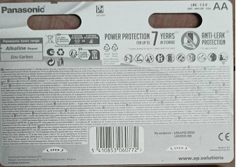 Батарейка PANASONIC ALKALINE POWER LASTING ENERGY AA 8 шт. - изображение 3