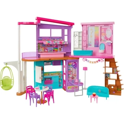 Игровой набор Barbie Дом Малибу (HCD50) - Фото 1 Игровой набор Barbie Дом Малибу (HCD50) - изображение 1