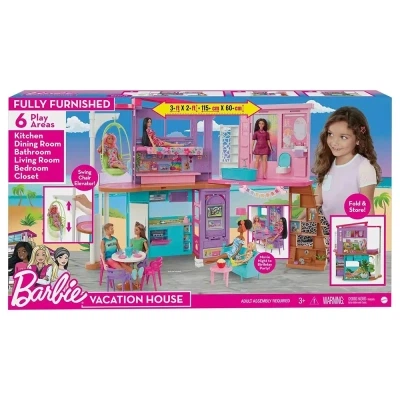 Игровой набор Barbie Дом Малибу (HCD50) - Фото 2 Игровой набор Barbie Дом Малибу (HCD50) - изображение 2