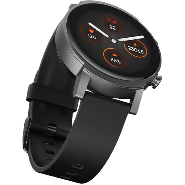 Смарт-годинник Ticwatch E3 44mm / GPS / Bluetooth 5.0 / Водонепроникність IP68 / До 2 днів роботи / Panther Black (WH12068) Б/В b1 - зображення 4