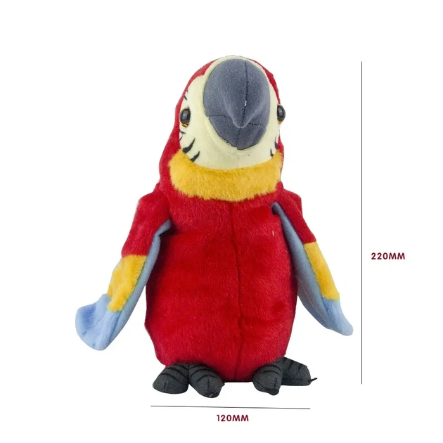 Интерактивная мягкая игрушка попугай Parrot Talking, говорящая - изображение 3