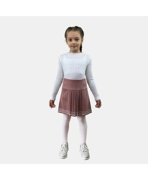 Дитяча водолазка для дівчинки Kelly ARTKNIT 110 Молочний (ak16754) - изображение 3