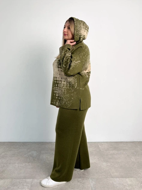 Штани жіночі в'язані ART KNIT Vibe, XL оливкові 035815 - Фото 9 Штани жіночі в'язані ART KNIT Vibe, XL оливкові 035815 - зображення 9