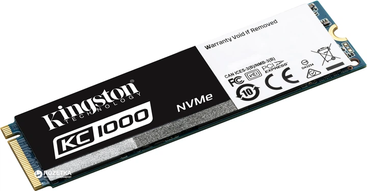 SSD диск Kingston KC1000 240GB NVMe M.2 2280 PCIe 3.0 MLC (SKC1000/240G) - изображение 2