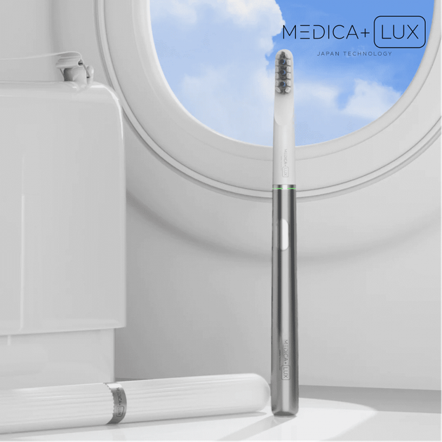 Отбеливающая звуковая зубная щетка Medica+ Lux 10Х Portable Grey - изображение 10