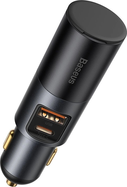 Ładowarka samochodowa Baseus Share Together 120 W 1 x USB-A + 1 x USB-C Grey (CCBT-C0G) - obraz 6