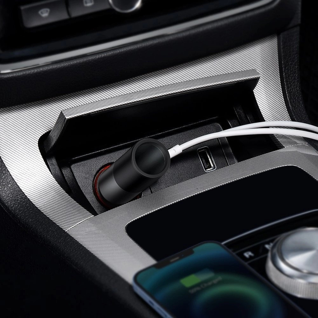 Ładowarka samochodowa Baseus Share Together 120 W 1 x USB-A + 1 x USB-C Grey (CCBT-C0G) - obraz 8