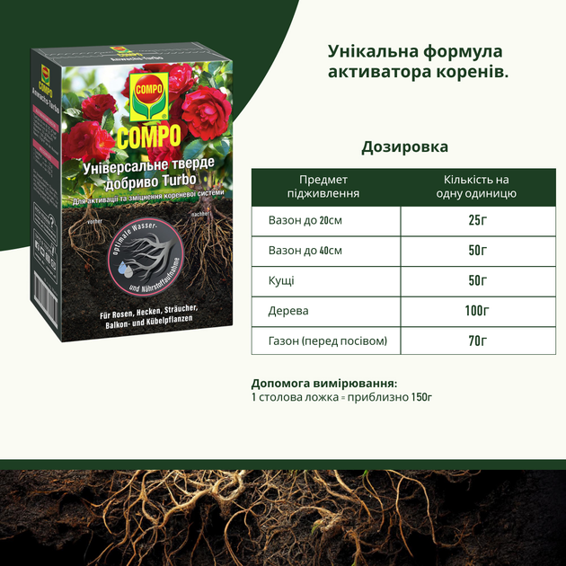 Удобрение Compo Turbo Активатор корней 700 г (4008398007041-7040) - изображение 3