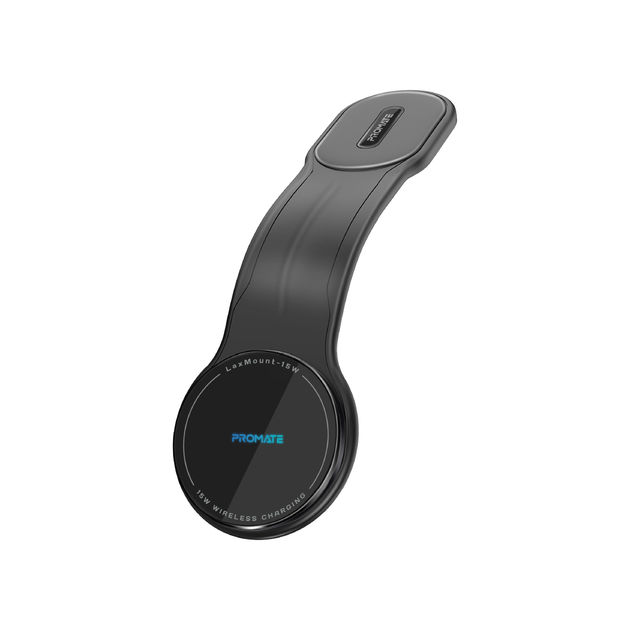 Бездротовий зарядний пристрій Promate Laxmount-15W MagSafe Black (laxmount-15w) - зображення 1