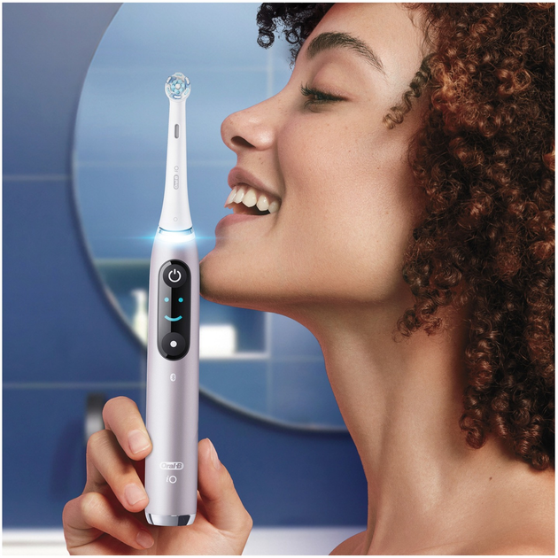 Електрична зубна щітка Oral-B iO 9N Рожева + Brush Head + TC (4210201408390) - зображення 8