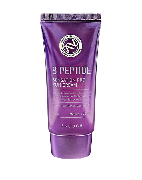 Сонцезахисний крем з пептидами Enough 8 Peptide Sensation Pro Sun Cream SPF50+ PA++++, 50 мл - Фото 1 Сонцезахисний крем з пептидами Enough 8 Peptide Sensation Pro Sun Cream SPF50+ PA++++, 50 мл - зображення 1