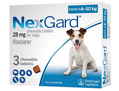 Таблетка против внешних паразитов для собак NexGard от 4 до 10 кг ЦЕНА ЗА 1 ШТ 157603 - Фото 1 Таблетка против внешних паразитов для собак NexGard от 4 до 10 кг ЦЕНА ЗА 1 ШТ 157603 - изображение 1