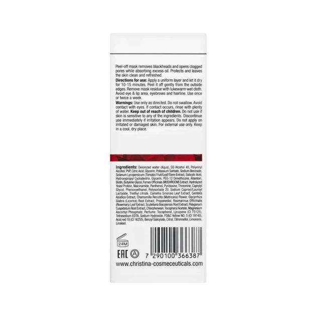 Маска-плівка від чорних крапок Christina Comodex Extract & Refine Peel-Off Mask 75 мл - зображення 2