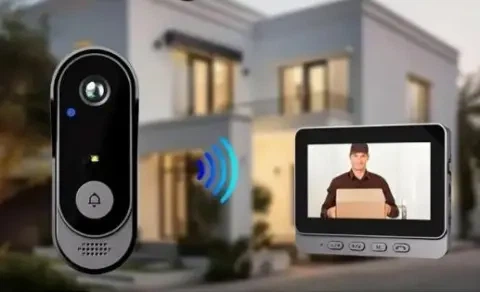 Дверной звонок с беспроводной камерой и экраном Wi Fi Smart X8 видеодомофон для дома с ночным видением - изображение 2