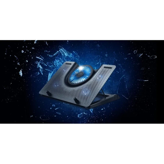 Підставка для ноутбуків Trust GXT 1125 Quno, до 17.3", BLUE LED, чорний - изображение 2