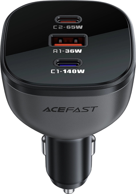 Ładowarka samochodowa Acefast B14 USB-A + 2 x USB-C 165 W Black (6974316282938) - obraz 4