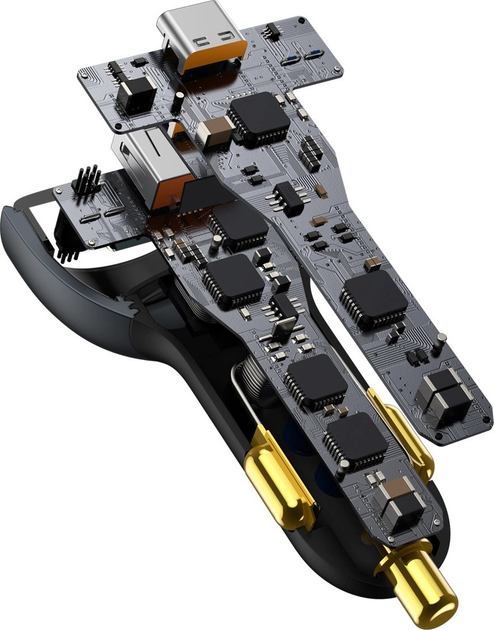 Ładowarka samochodowa Baseus USB-A + 2 x USB-C 160 W Black (TZCCZM-0G) - obraz 5