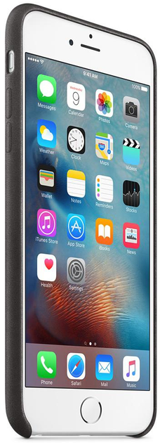 Etui Apple Leather Case do iPhone 6/6s Plus Black (MKXF2) - obraz 4