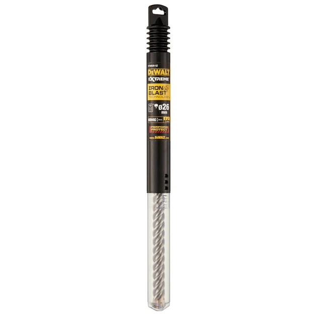Бур по бетону DeWALT EXTREME SDS-MAX XLR 26мм, 400/540мм (DT60828) - Фото 2 Бур по бетону DeWALT EXTREME SDS-MAX XLR 26мм, 400/540мм (DT60828) - изображение 2