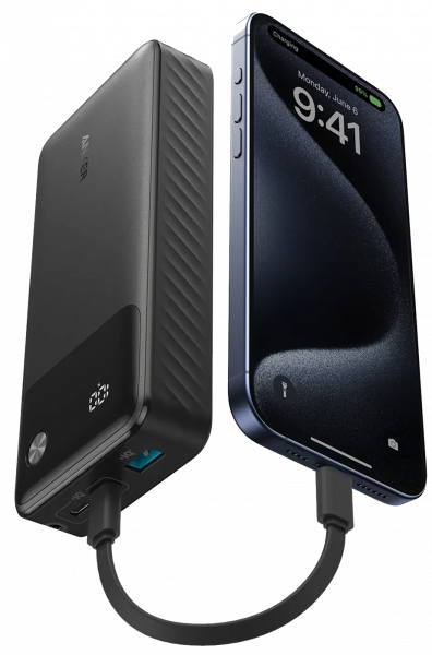 Портативное зарядное устройство Anker PowerCore - 20000 mAh 30w pd Black (a1384g11) - Фото 2 Портативное зарядное устройство Anker PowerCore - 20000 mAh 30w pd Black (a1384g11) - изображение 2