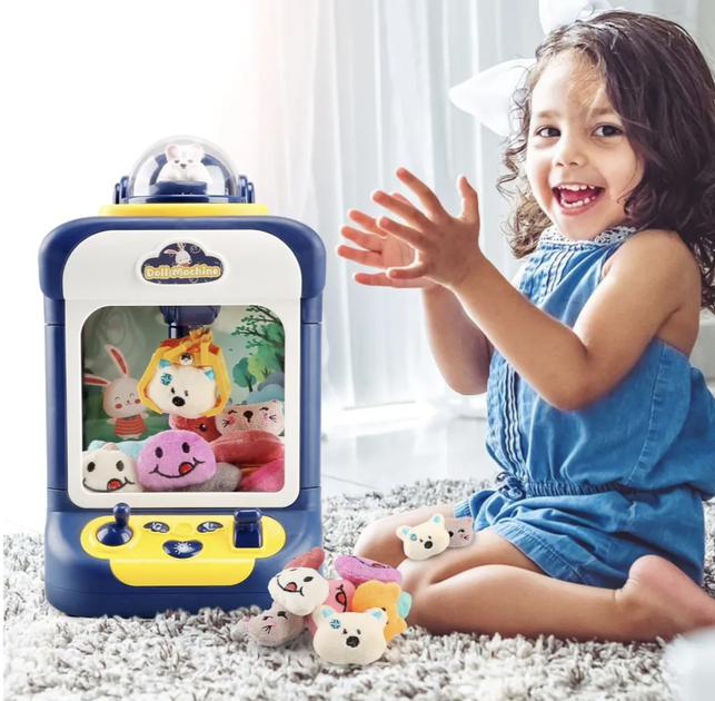 Детский игровой автомат с краном и игрушками Rabbit Голубой - Фото 9 Детский игровой автомат с краном и игрушками Rabbit Голубой - изображение 9