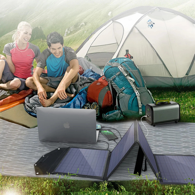 Ładowarka solarna CHOETECH SC009-V2 100 W 2 x USB-A + USB-C Black (6932112103727) - obraz 14