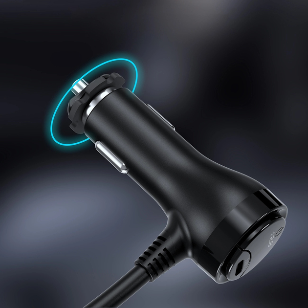 Ładowarka samochodowa CHOETECH TC0021 2x USB-C PD 1x USB-A QC 3x gniazdo zapalniczki Black (6932112105912) - obraz 10