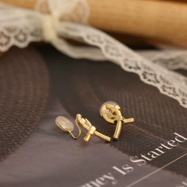 Золотисти сережки Bolts Bijoux-e - изображение 4