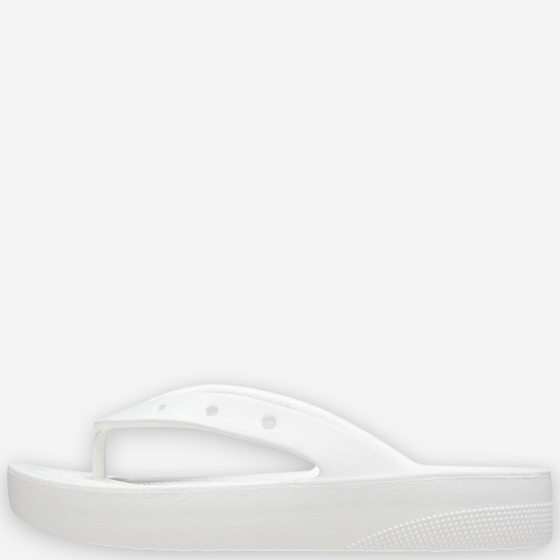 Klapki japonki damskie na platformie Crocs Classic Platform 207714-100 36-37 (W6) 22 cm Białe (191448991361) - obraz 3