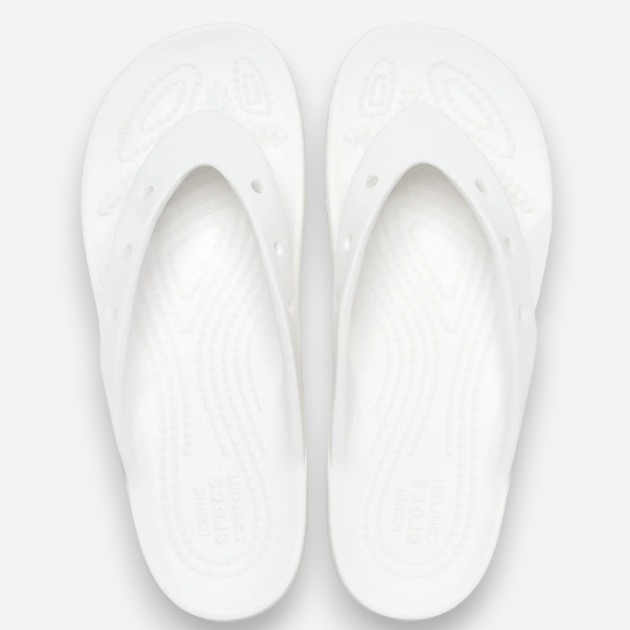 Klapki japonki damskie na platformie Crocs Classic Platform 207714-100 36-37 (W6) 22 cm Białe (191448991361) - obraz 5