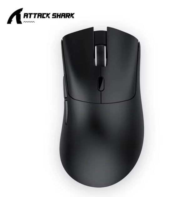 Игровая беспроводная мышка Attack Shark R1, 3 подключения 2.4G/Bluetooth/провод 18000dpi PixArt 3311 Black - изображение 2