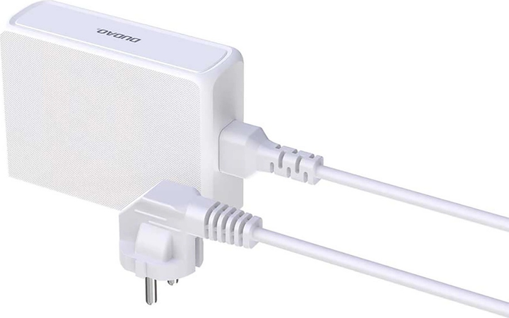 Ładowarka biurkowa Dudao A228EU GaN 228 W PD 4 x USB-C + USB-A White (6976625331376) - obraz 5
